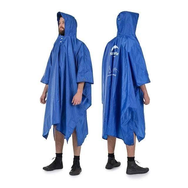 All-weather hooded rain poncho, perfect for hiking, camping, and outdoor adventures