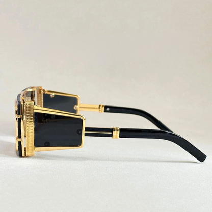 Unisex high-fashion geometric sunglasses. Oversized statement shades for ultimate style & UV protection.