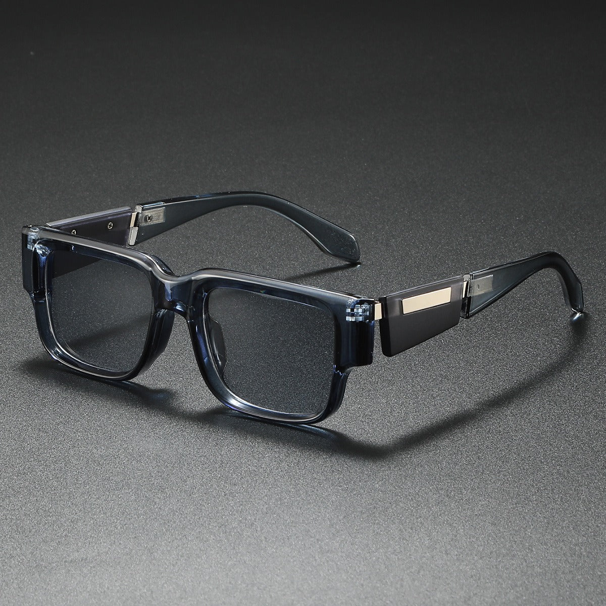 Sleek black unisex oversized square sunglasses, with UV400 lenses providing excellent eye protection, comfort, & style.