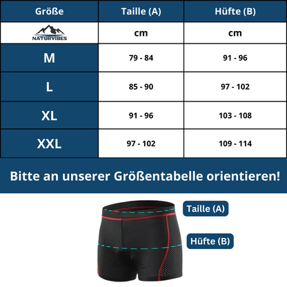 Comfortable unisex cycling shorts, perfect for road biking and extended wear, front view