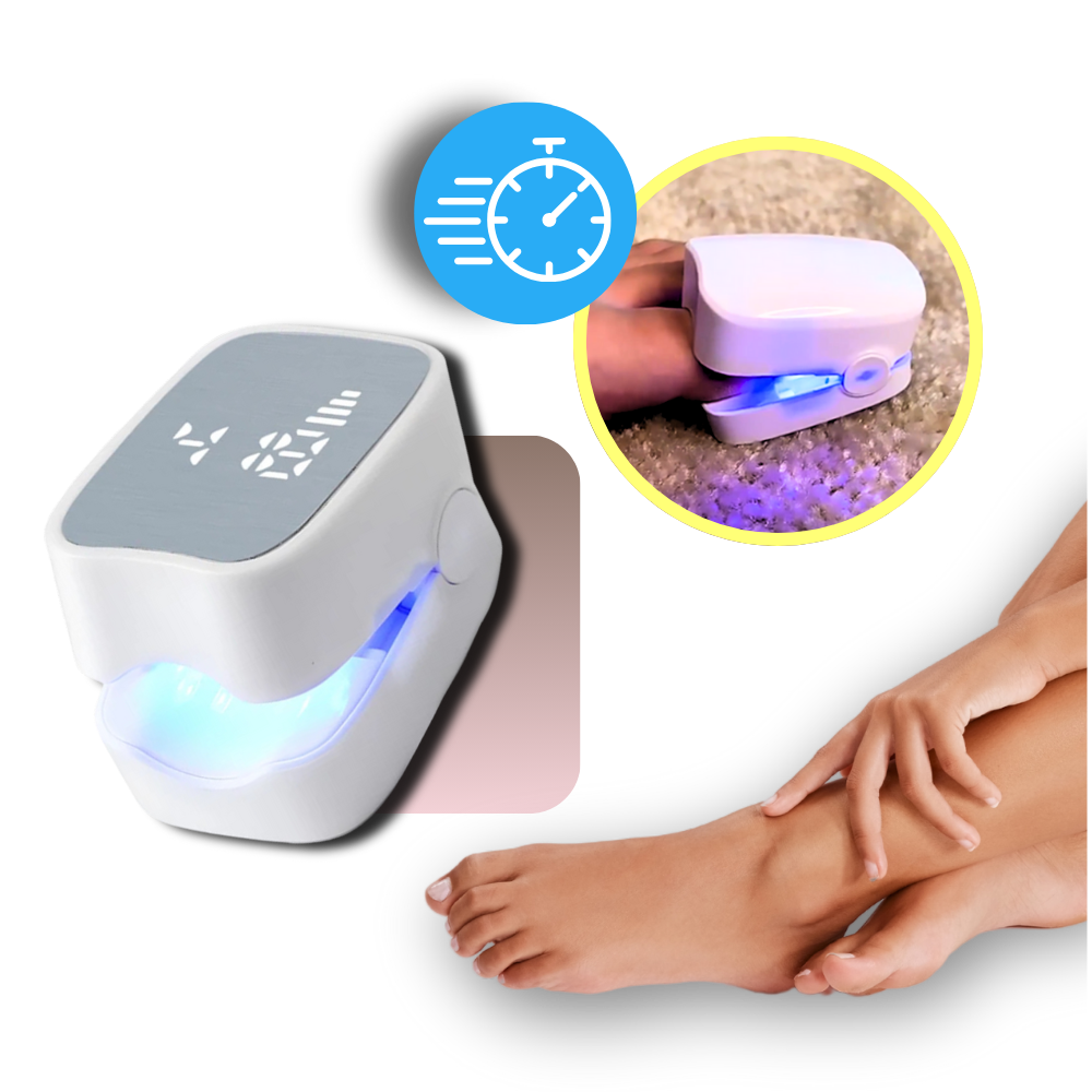 At-home laser device for unisex fungal nail treatment. Painlessly restore healthy, beautiful nails for both hands and feet.