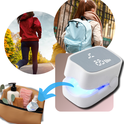 Laser device for painless fungal nail treatment. Portable solution for healthy nail care, effective on foot & hand fungus.
