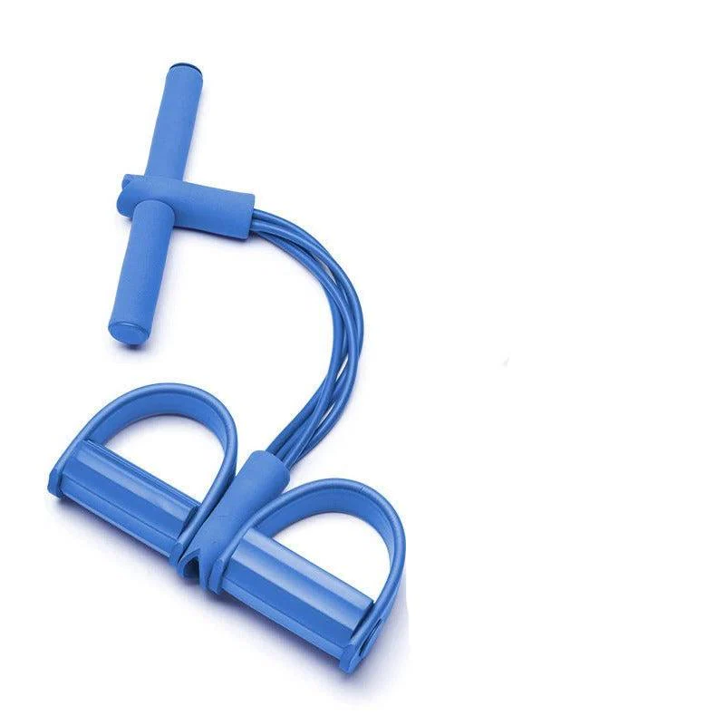 Versatile pedal exerciser & resistance bands for targeted muscle strength training and flexibility.
