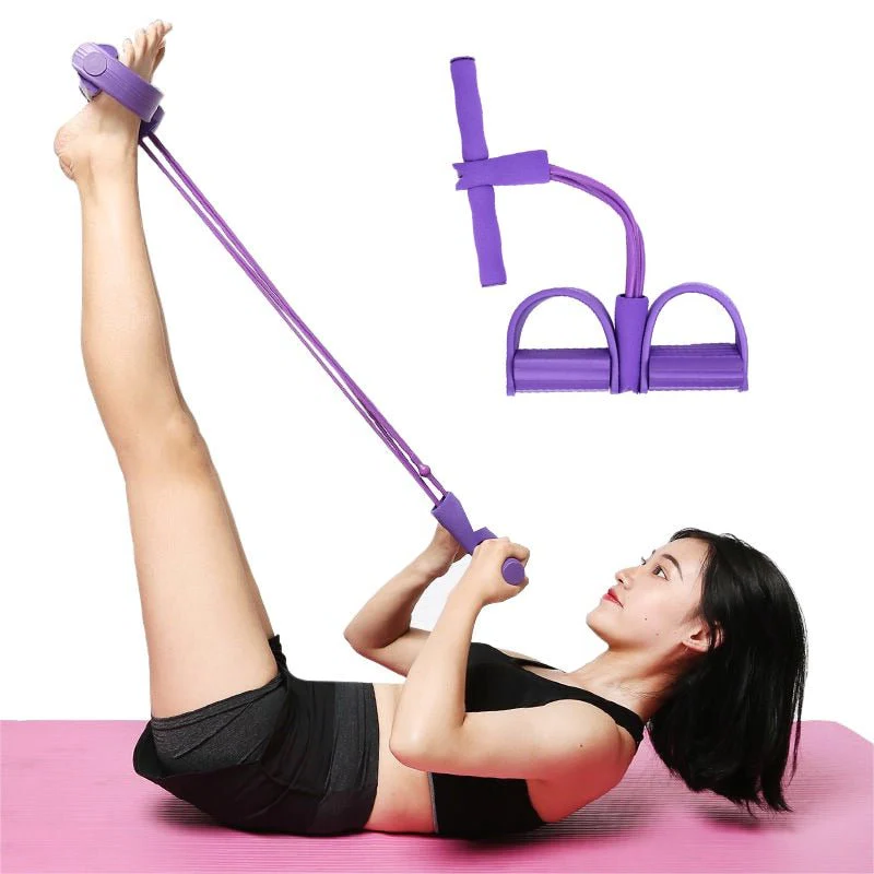 Unisex multifunctional resistance bands for a full body home workout, enhancing fitness & strength.