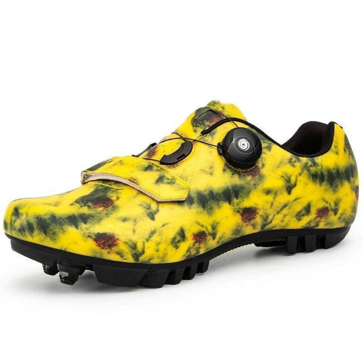 Unisex Performance Cycling Road MTB Bike Shoes, side view, with breathable mesh and dial closure