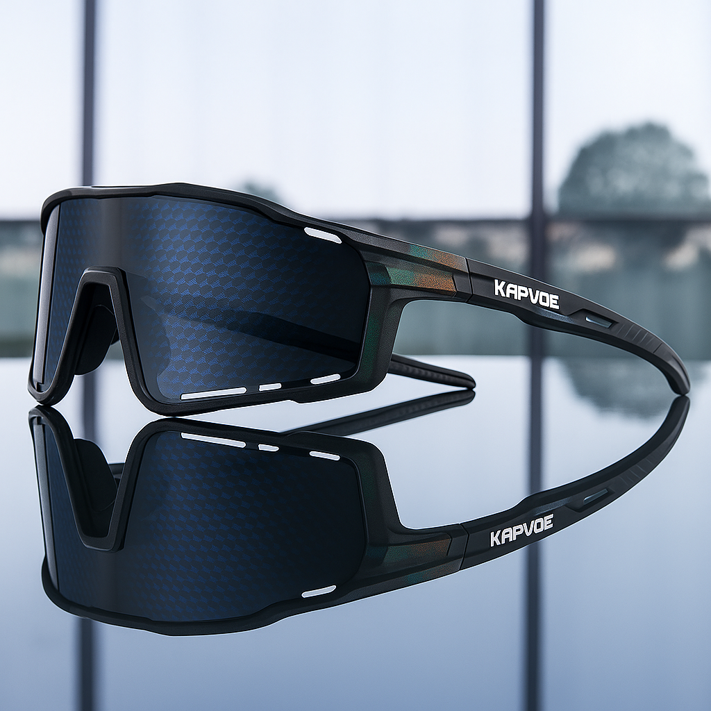 Durable athletic polarized sunglasses with superior UV protection and glare-free vision for outdoor performance.