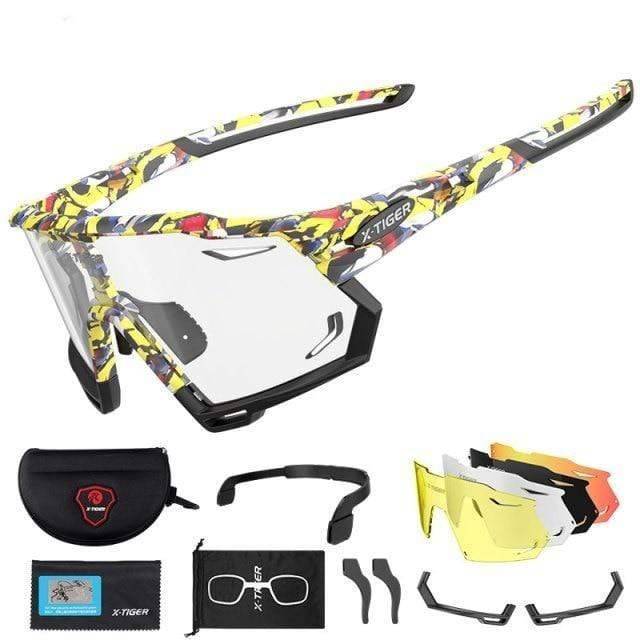 Cycling goggles, photochromic technology, robust design for mountain biking & road cycling