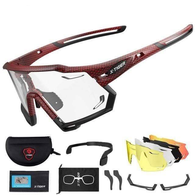 Unisex bike accessories: photochromic cycling sunglasses, polarized, for clear, protected vision