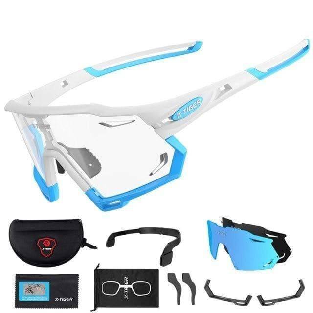 Cycling sunglasses with polarized lenses, photochromic, essential bike accessories for all genders