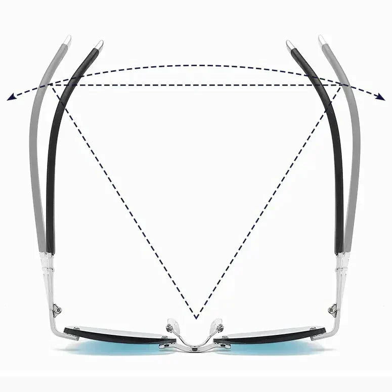 Lightweight polarized photochromic reading glasses: Unisex anti-blue light eyewear for outdoor sun & indoor screens.