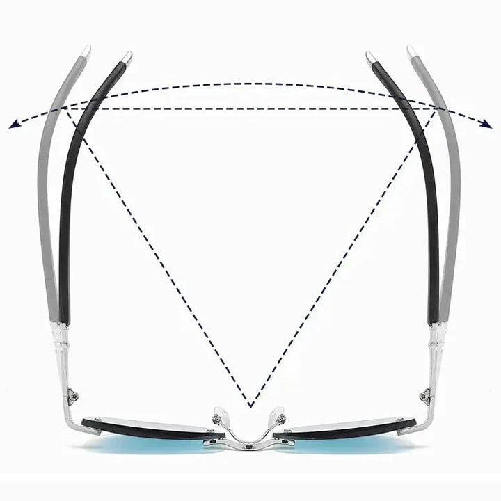 Lightweight polarized photochromic reading glasses: Unisex anti-blue light eyewear for outdoor sun & indoor screens.