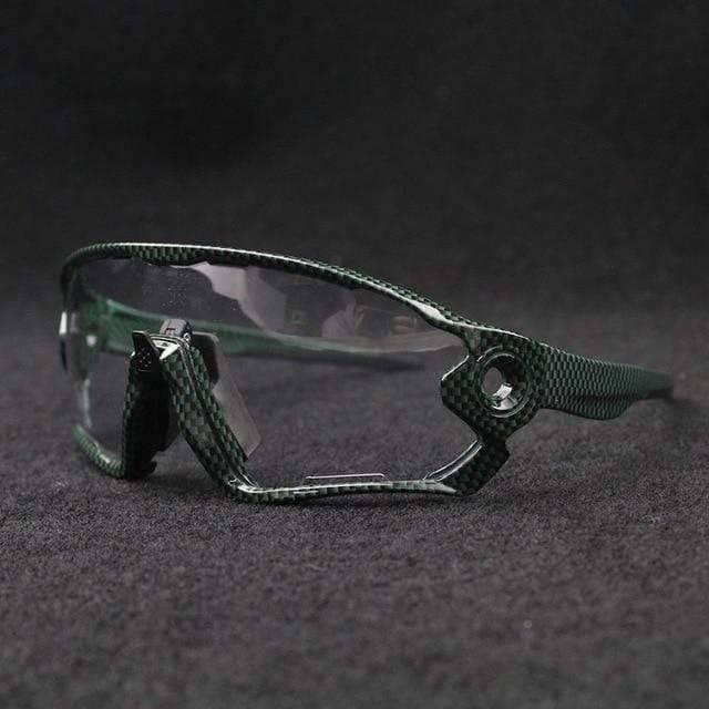 Photochromic sunglasses with UV400 protection, suitable for unisex outdoor sports like hiking