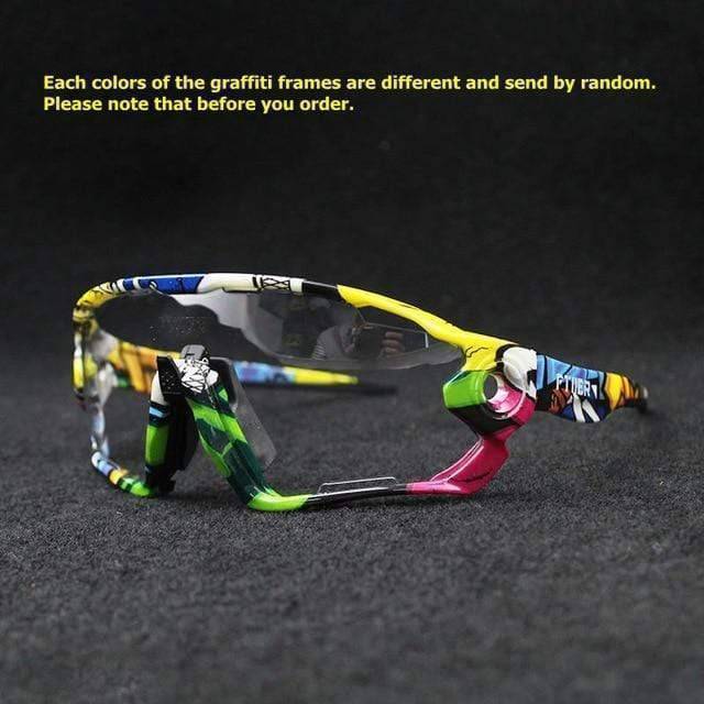 Photochromic technology in unisex sports sunglasses, UV400 protection for outdoor adventures