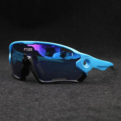 Outdoor sports sunglasses with photochromic lenses, UV400 protection, perfect for hiking