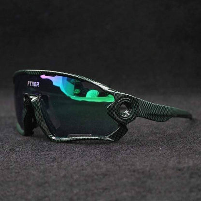Rugged photochromic sports sunglasses, UV400 protection for challenging outdoor conditions