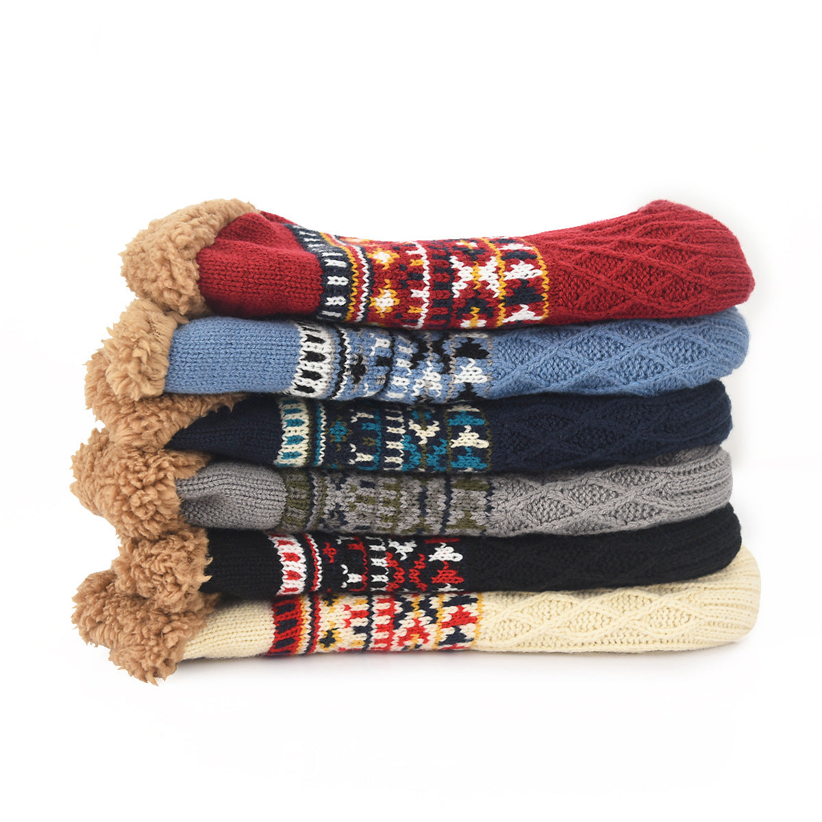 Comfortable non-slip house socks, plush and warm, perfect for lounging and home activities.