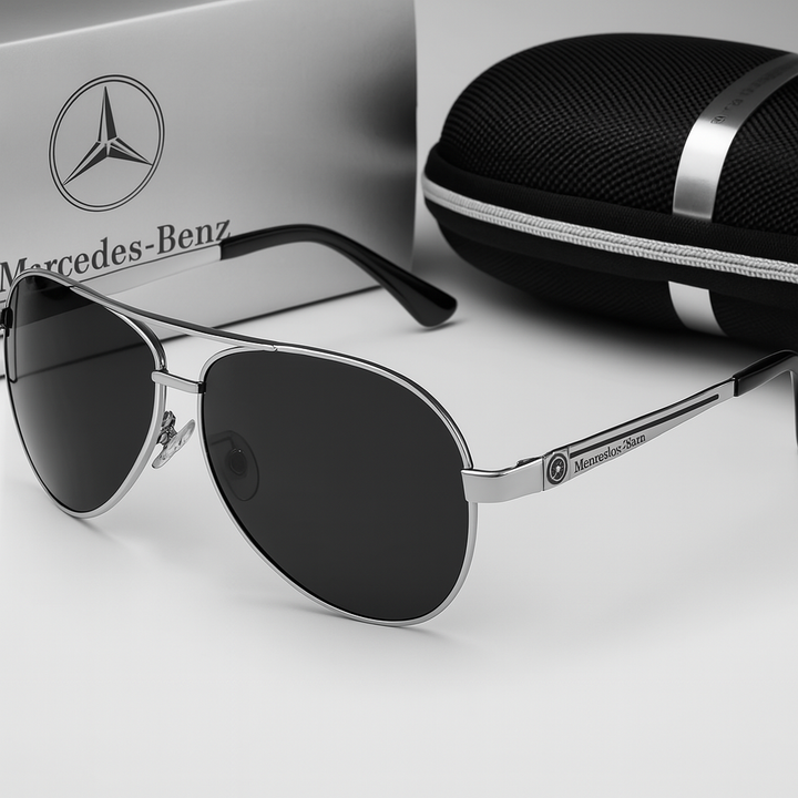 Unisex polarized aviator sunglasses for enhanced driving, offering glare reduction and eye protection.