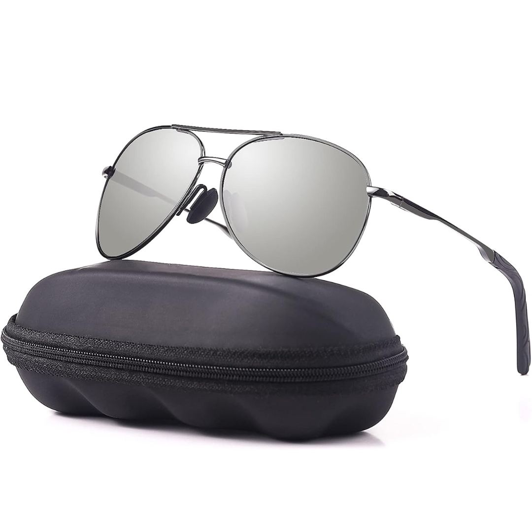 Joey Premium Polarized Aviator Sunglasses for ultimate glare and UV protection.