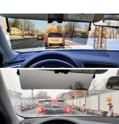 Unisex polarized car sun visor for glare reduction, enhanced clarity, & driving safety. UV protection auto accessory.