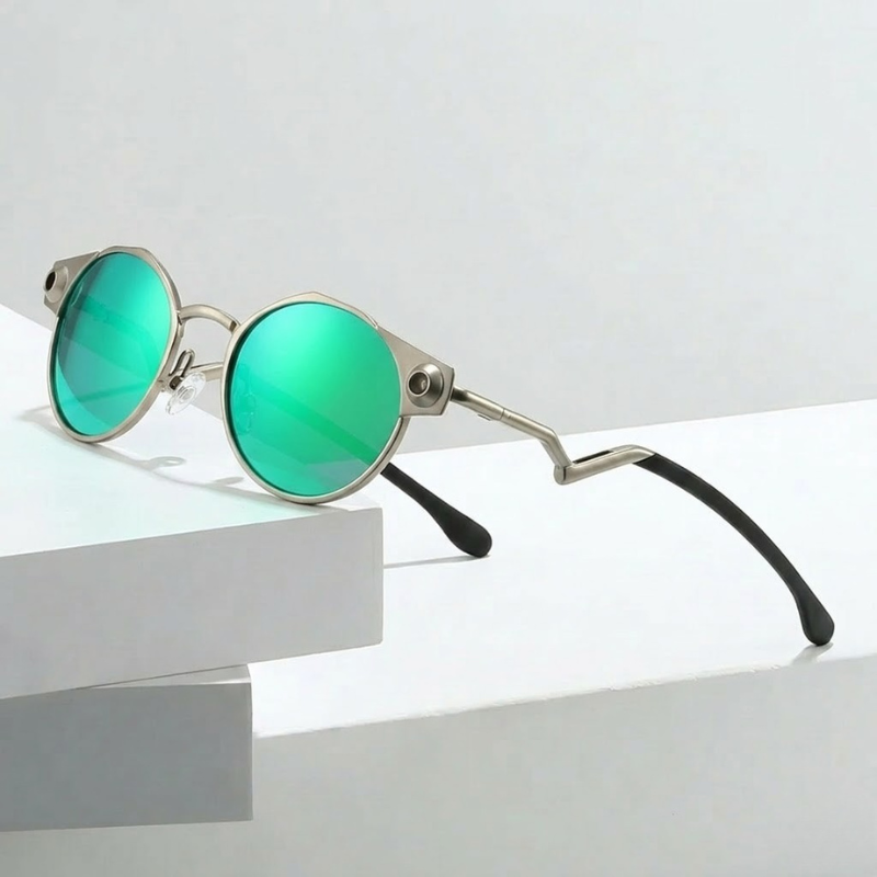 Outdoor activewear sunglasses with polarized lenses, ensuring glare reduction and full UV protection.