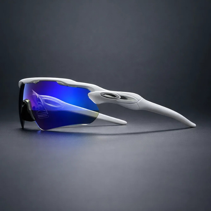 Performance running sunglasses for active men & women. Polarized lenses provide clear vision & UV protection.