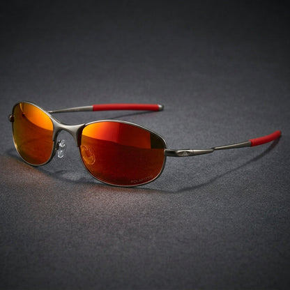 Stylish unisex sport shades with polarized lenses, offering full UV protection for active outdoor performance.