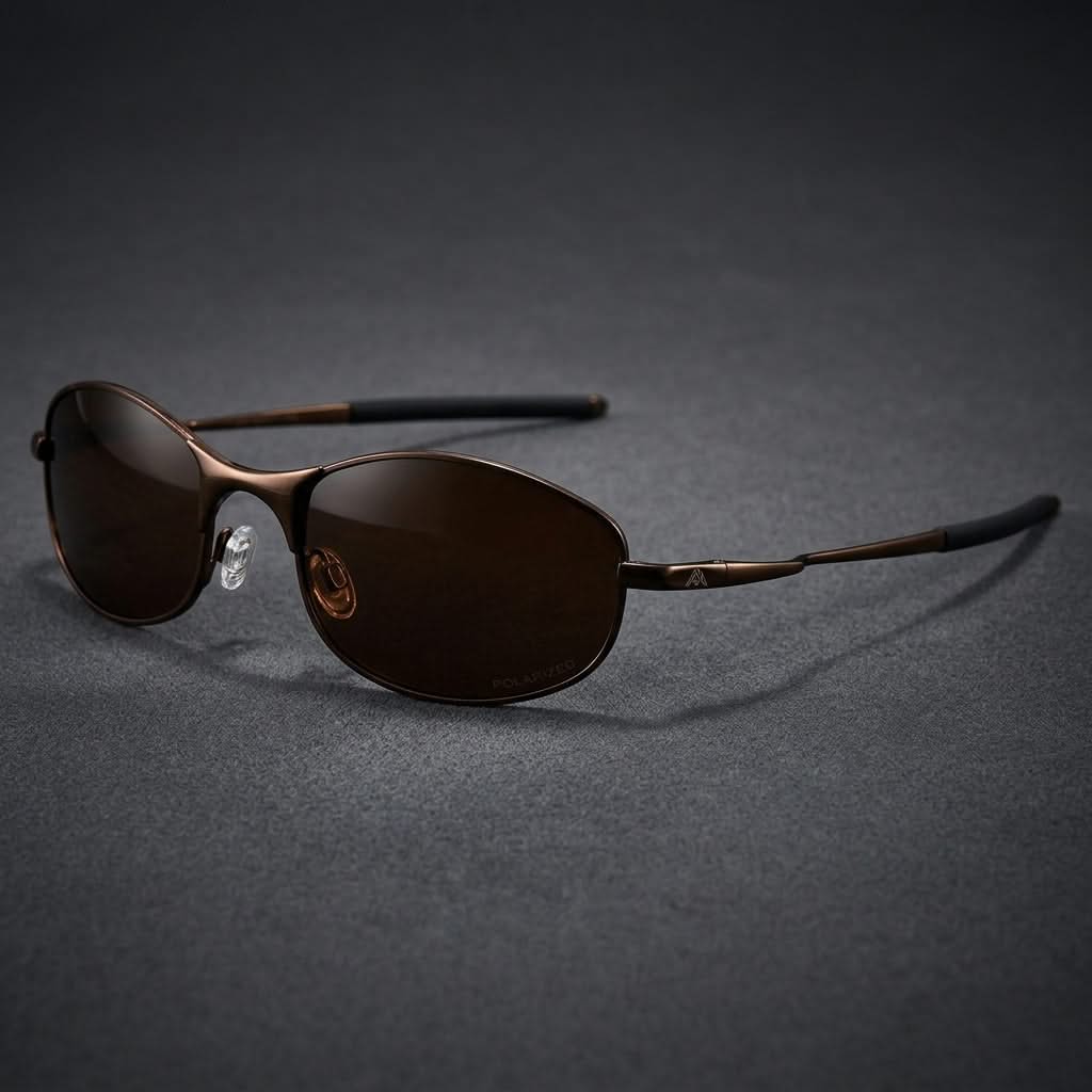 Unisex polarized sport sunglasses for UV protection, clear vision & outdoor activities.