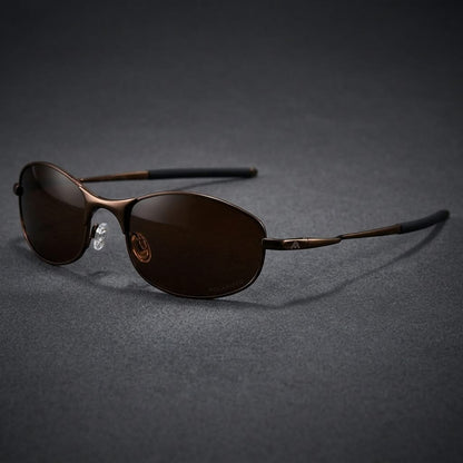 Unisex polarized sport sunglasses for UV protection, clear vision & outdoor activities.