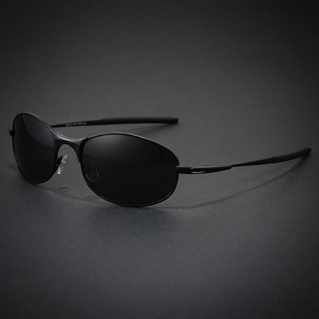 Polarized sport sunglasses, ideal for driving. Reduces glare, provides UV protection & clear vision.