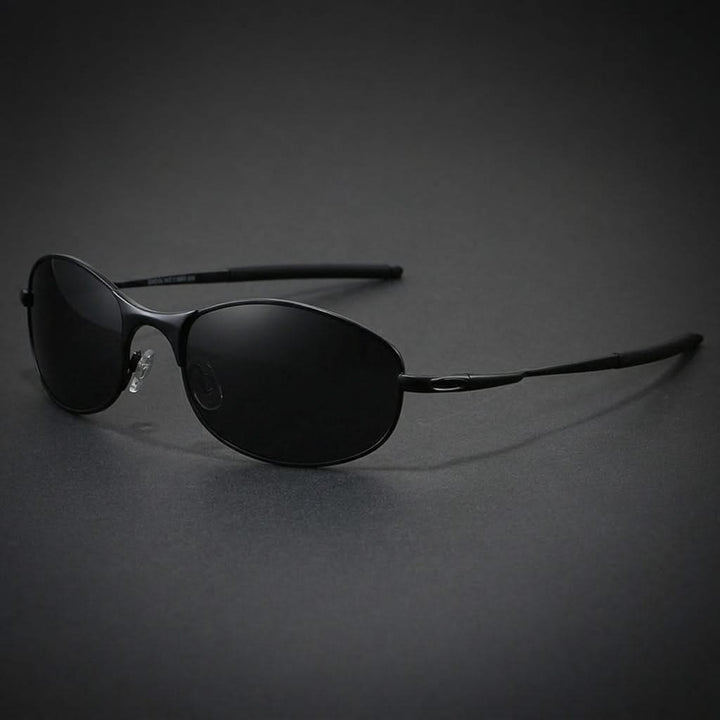 Polarized sport sunglasses, ideal for driving. Reduces glare, provides UV protection & clear vision.
