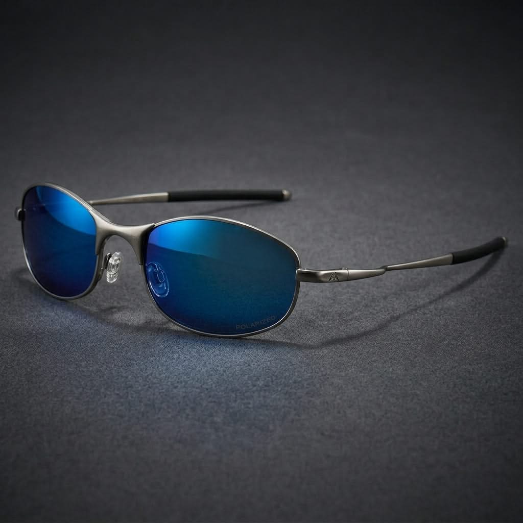 Durable polarized sport sunglasses for fishing. Enhances vision, offers UV protection & glare reduction.