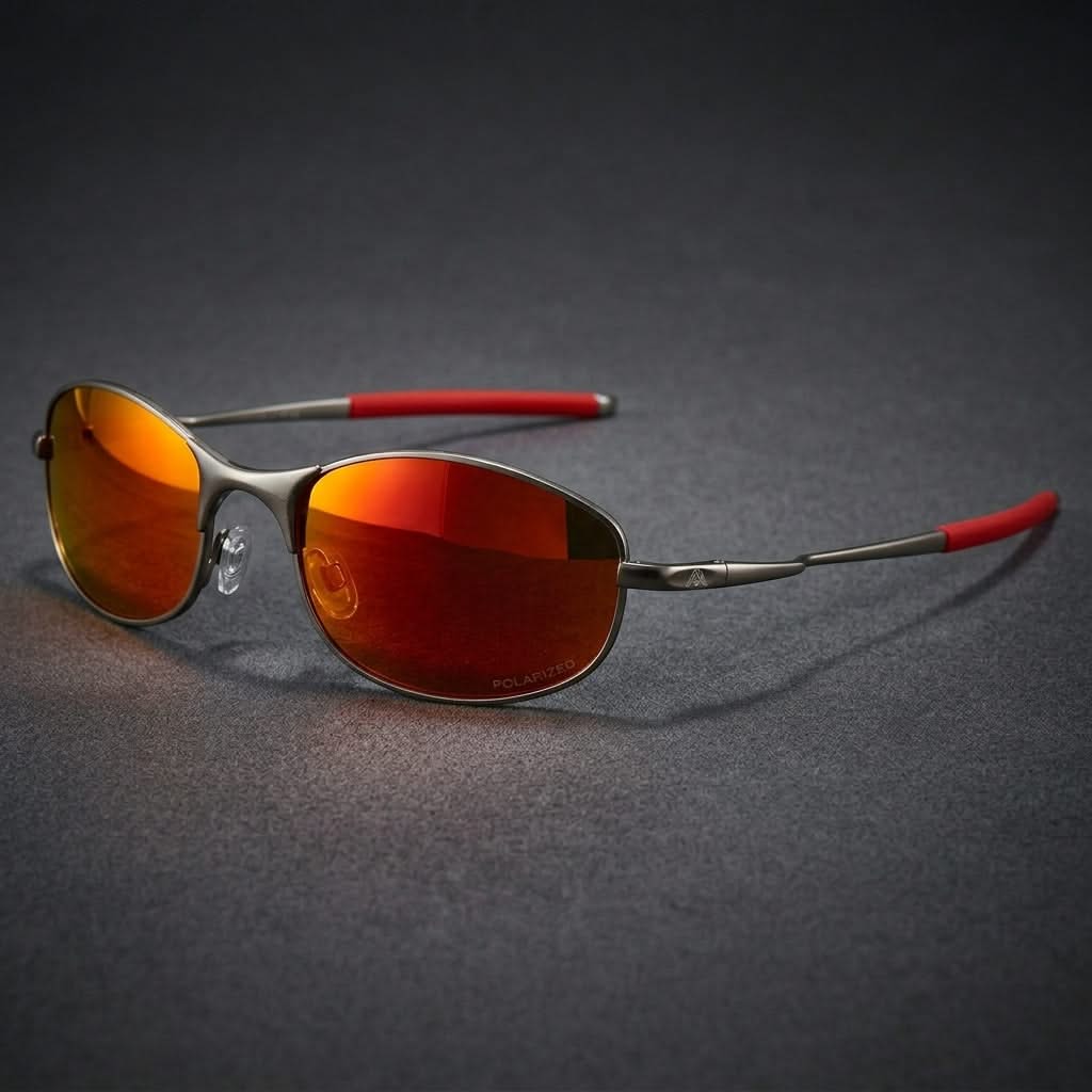 Lightweight unisex polarized sport sunglasses, durable & comfortable for activewear. UV protection.