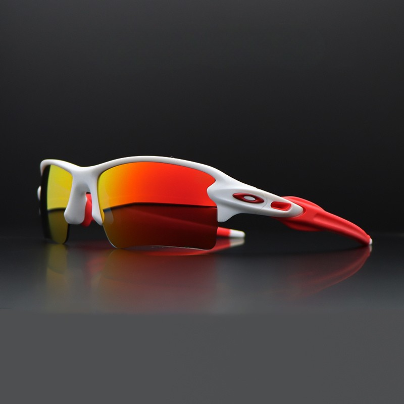 Polarized sport sunglasses for cycling, running, and active outdoor use, offering UV protection.