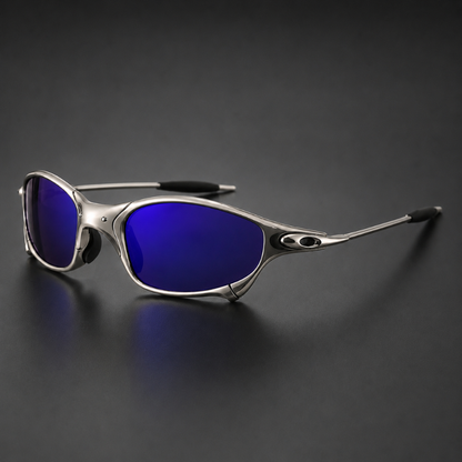 Metal frame polarized athletic sunglasses offering 100% UV protection. Perfect shades for active men and women.
