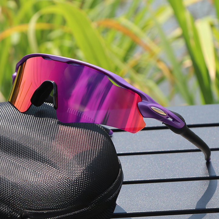 Polarized sports eyewear for men & women, ensuring UV protection & glare reduction during any outdoor activity.