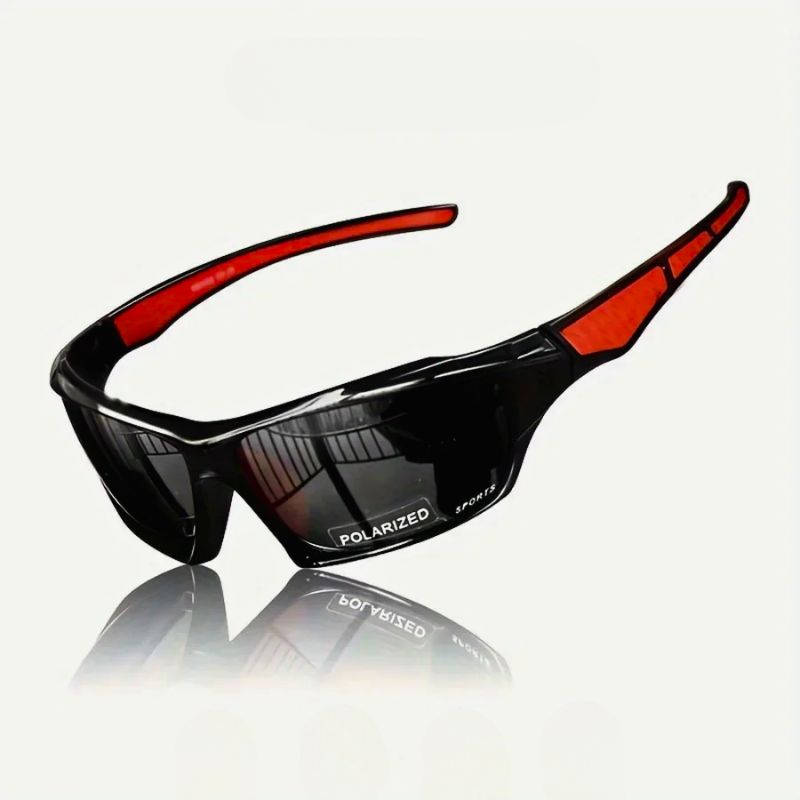 Lightweight athletic unisex polarized sunglasses for outdoor sports, with full UV protection and anti-glare.