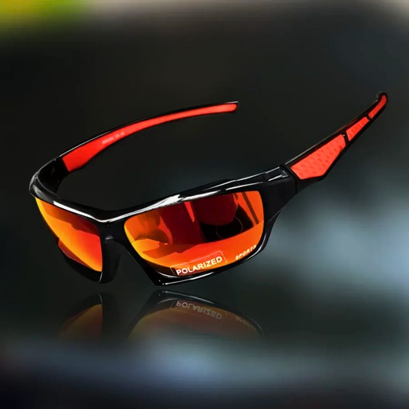 Outdoor unisex polarized sports sunglasses, offering lightweight comfort and superior anti-glare UV protection.