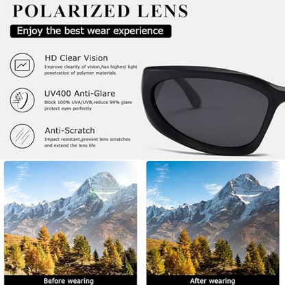 High-performance SwiftWrap polarized sunglasses for sports, glare reduction & outdoor gear.