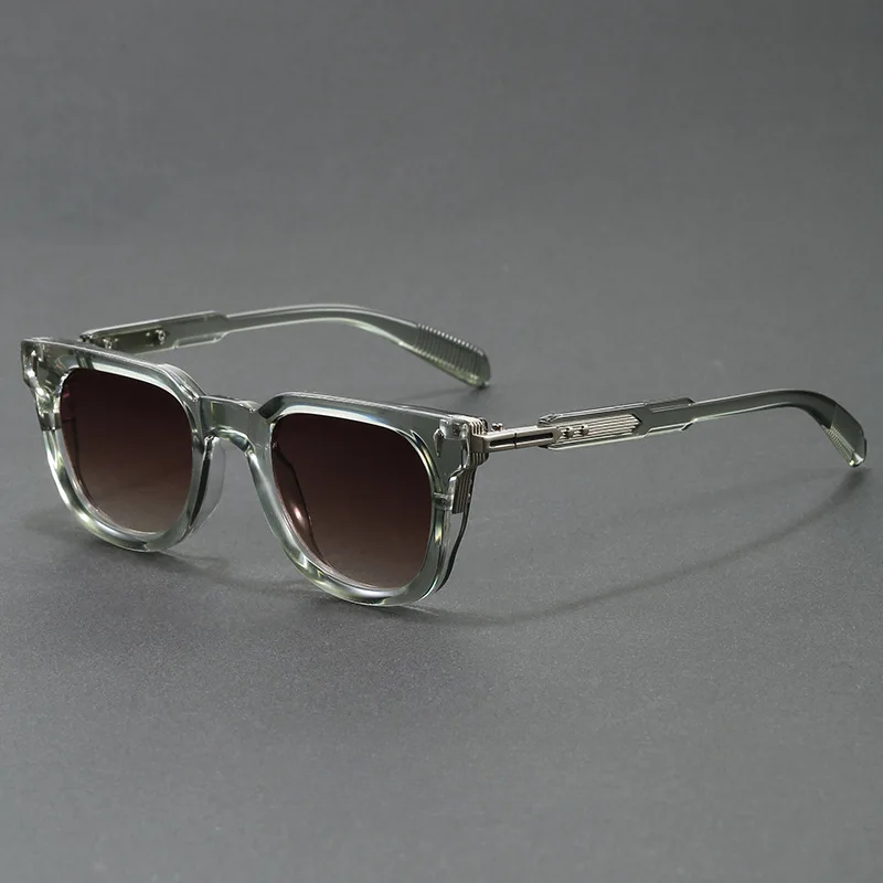 Lightweight unisex polarized square sunglasses provide UV400 protection, reducing glare for clear vision.