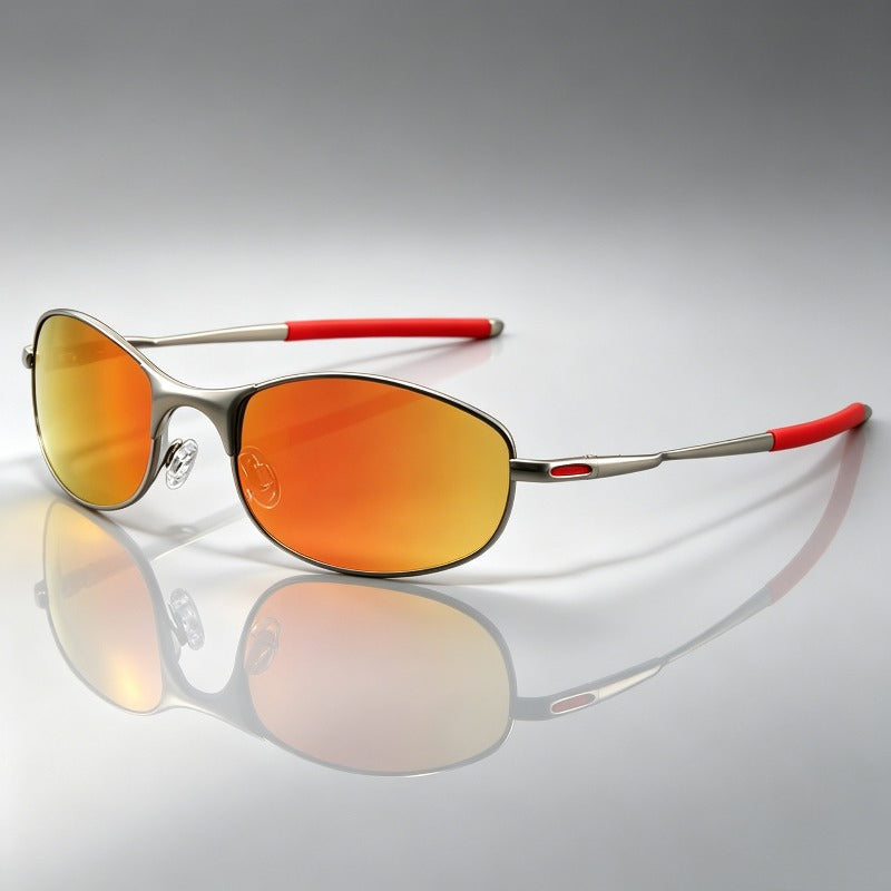 Unisex polarized sunglasses for glare-free vision & UV protection, ideal for outdoor active wear.
