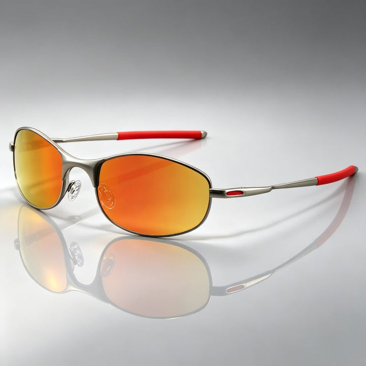 Unisex polarized sunglasses for glare-free vision & UV protection, ideal for outdoor active wear.