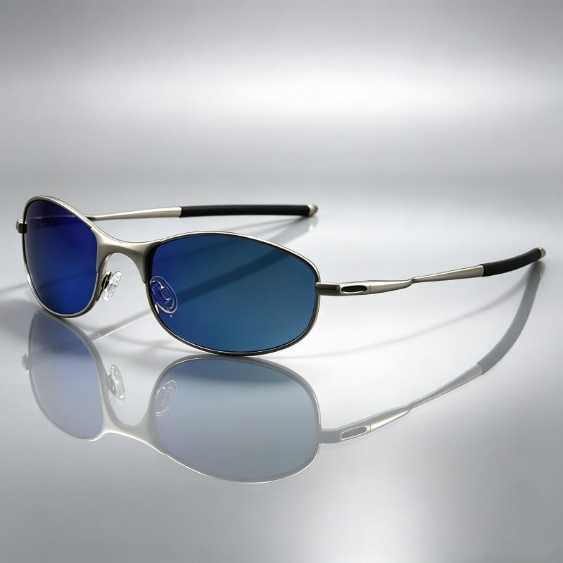 Durable unisex polarized sports sunglasses, reducing glare for clear outdoor vision & UV protection.