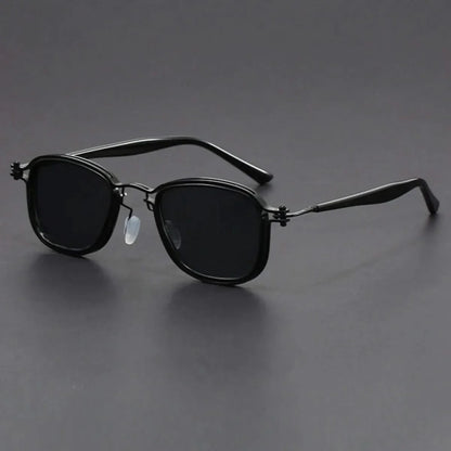 Premium polarized sunglasses offering full UV protection & anti-glare for clear vision in bright conditions.