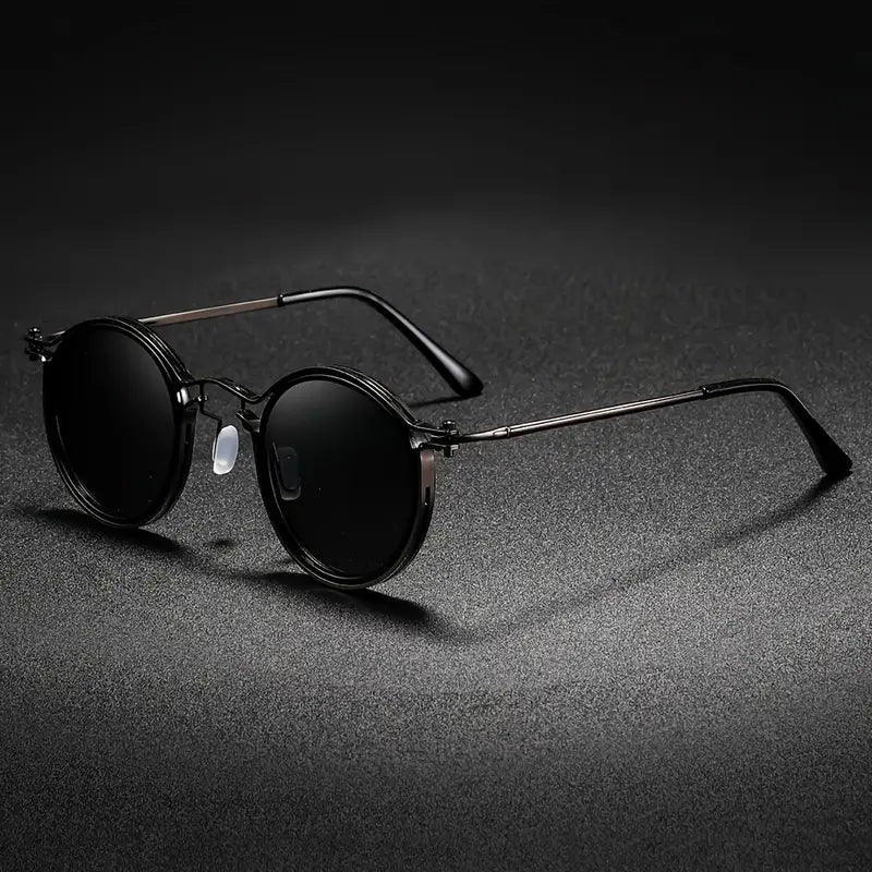 Enjoy glare-free vision with these unisex polarized sunglasses; durable metal frame & UV protected lenses.