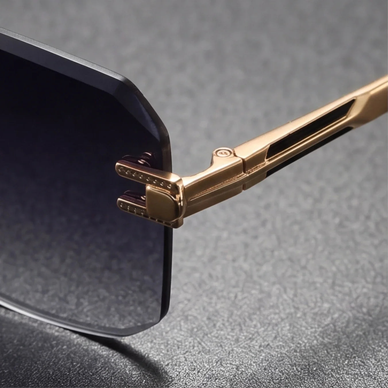 Brown polished beveled edge unisex shades, stylish anti-glare eyewear for fashion accessories.