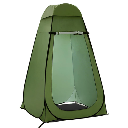 Interior view of Pop-Up Privacy Tent, showing ample space for changing or showering