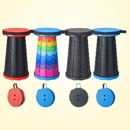 Unisex portable collapsible stool for outdoor activities, camping, hiking, fishing, travel