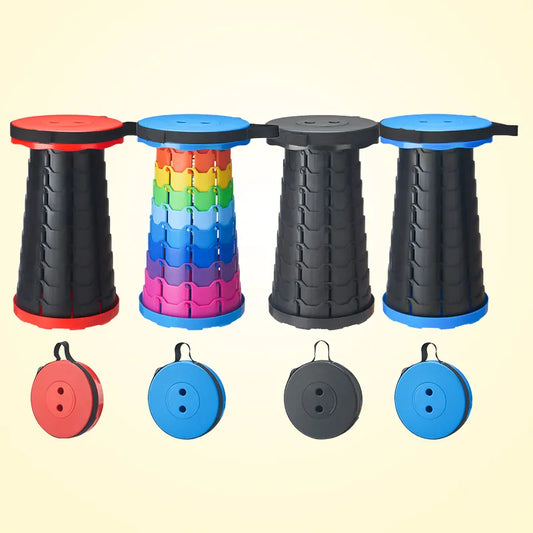 Unisex portable collapsible stool for outdoor activities, camping, hiking, fishing, travel
