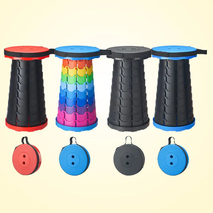 Unisex portable collapsible stool for outdoor activities, camping, hiking, fishing, travel