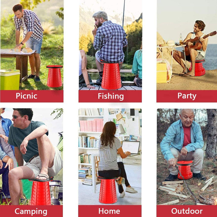 Versatile folding stool for camping, fishing, and general outdoor recreation, lightweight